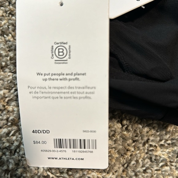 NWT! ATHLETA Black Maldives Bra Cup Tankini - Multiple Sizes🩵 - Picture 11 of 12
